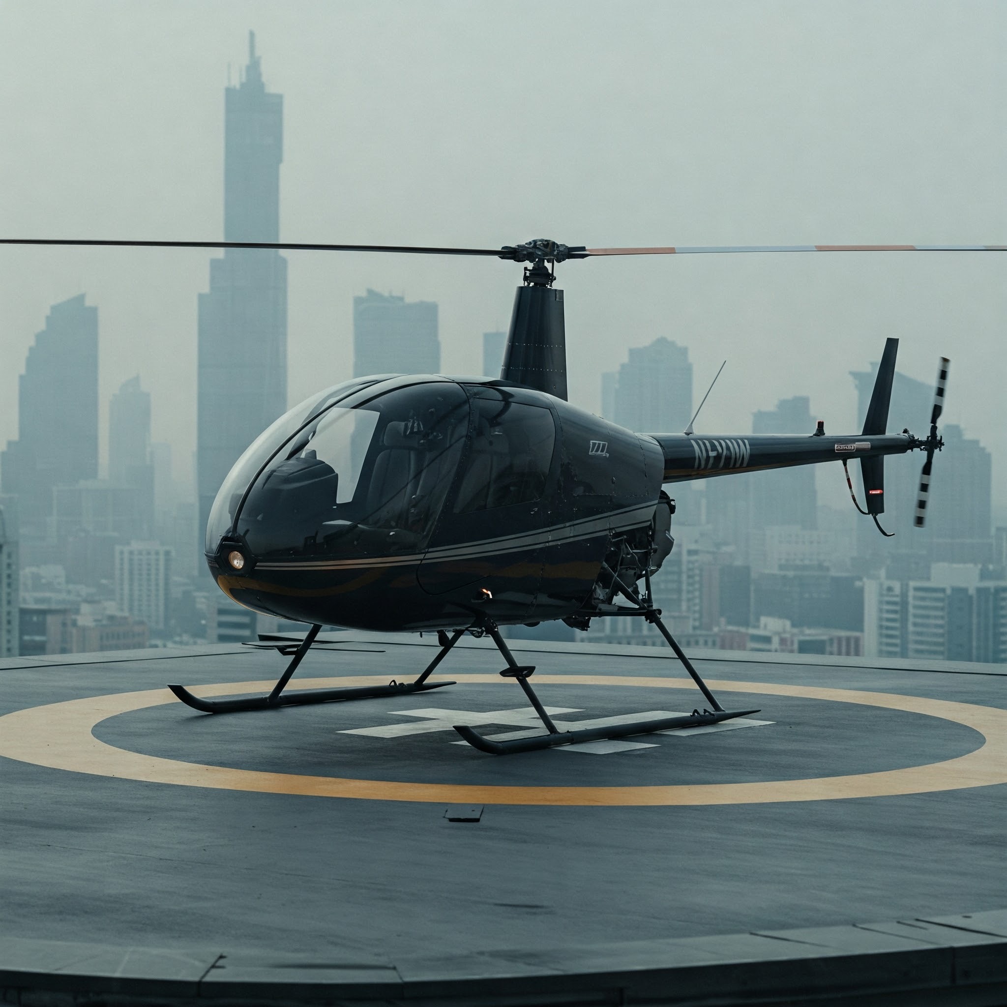 photo of Helicopter on City Helipad